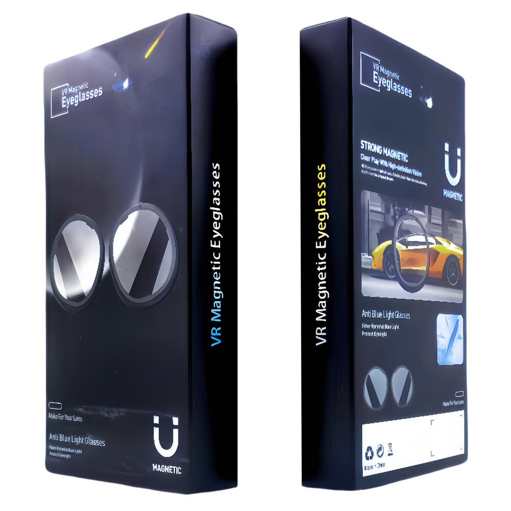 1 Pair For Meta Quest 3S VR Glasses Myopia Lens Magnetic PC Frame Resin Lens, -0.00 D to -4.00 D Myopia