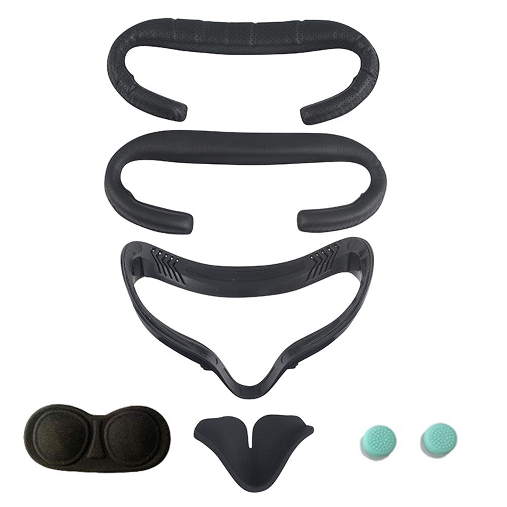 For Oculus Quest 2 6Pcs/Set VR Accessory Replacement with Touch Controller Grip Covers/Eye Covers/Face Cover/Frame/Lens Cover