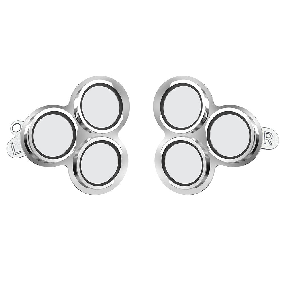 2Pcs For Meta Quest 3S Front Lens Alloy + Tempered Glass Anti-Explosion Protective Film