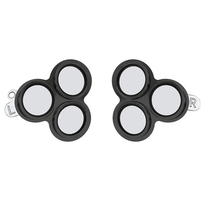 2Pcs For Meta Quest 3S Front Lens Alloy + Tempered Glass Anti-Explosion Protective Film