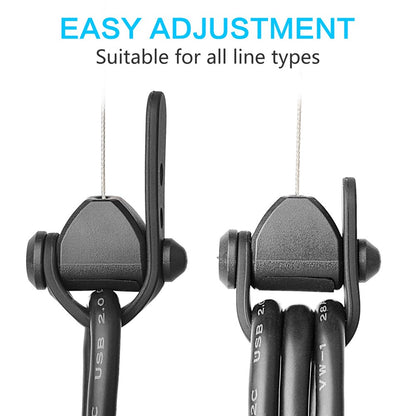 MFTDE 3Pcs for HTC Vive Pro/Oculus Rift/Oculus Quest Link/Oculus Quest 2 Retractable Ceiling Pulley VR Cable Management System