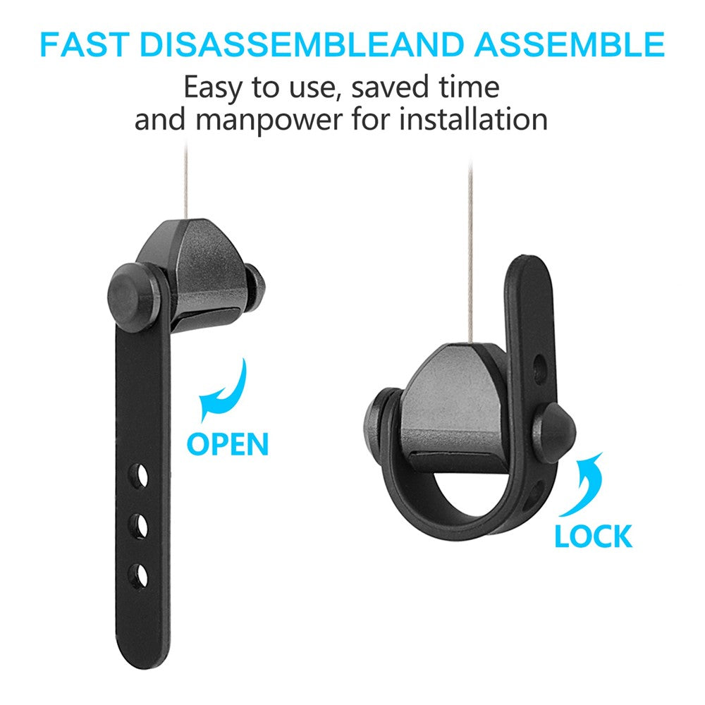 MFTDE 6Pcs Telescopic Ceiling Pulley for HTC Vive Pro/Oculus Rift/Oculus Quest Link/Oculus Quest 2 VR Cable Management System