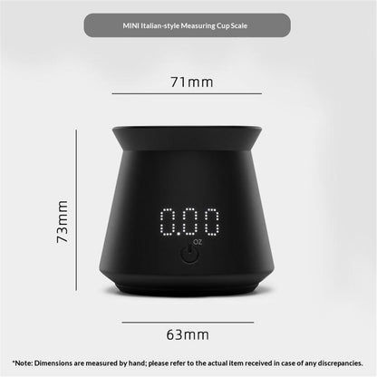 Mini Espresso Measuring Cup Scale 0.1g High Precision Type-C Rechargeable IPX4 Waterproof Electronic Scale