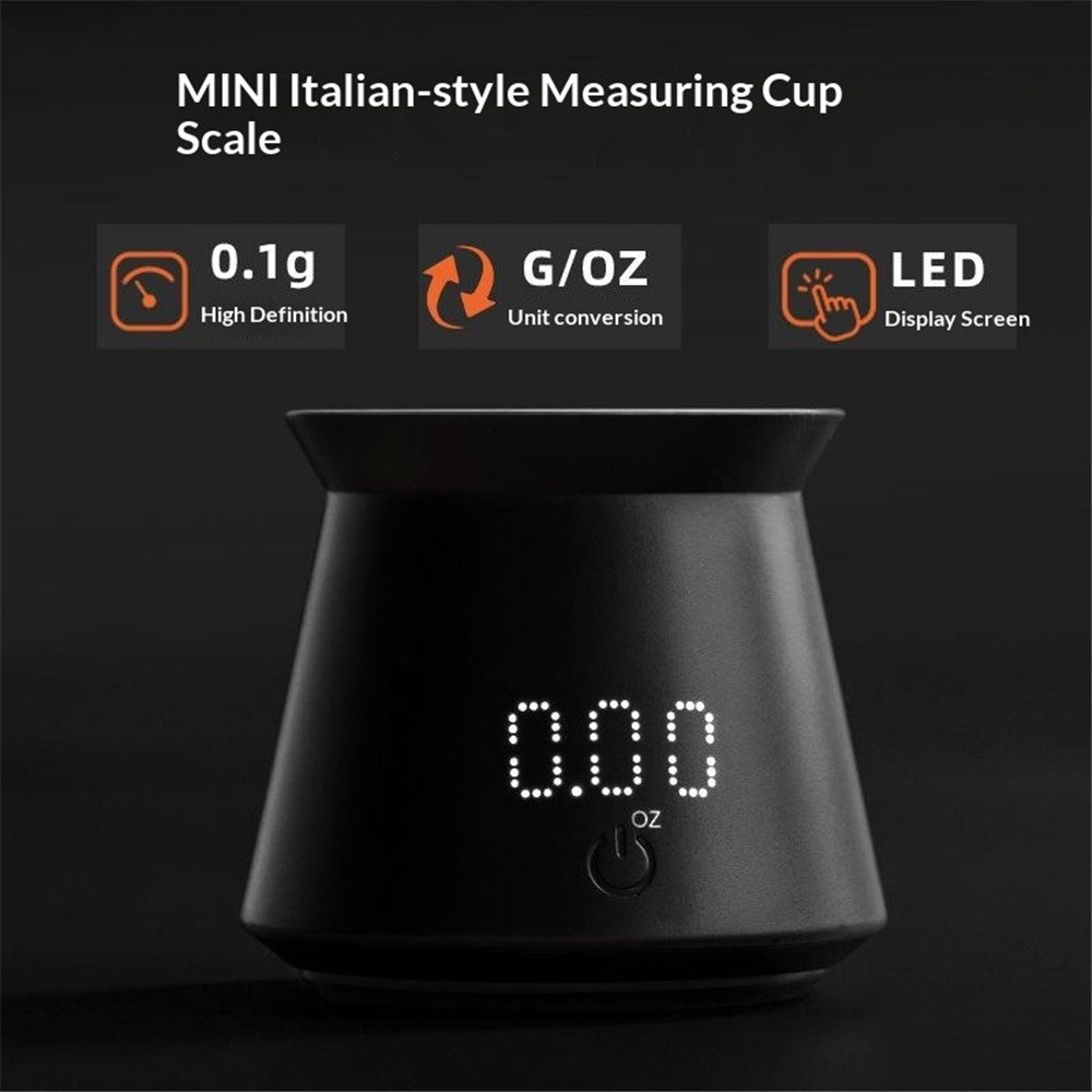 Mini Espresso Measuring Cup Scale 0.1g High Precision Type-C Rechargeable IPX4 Waterproof Electronic Scale