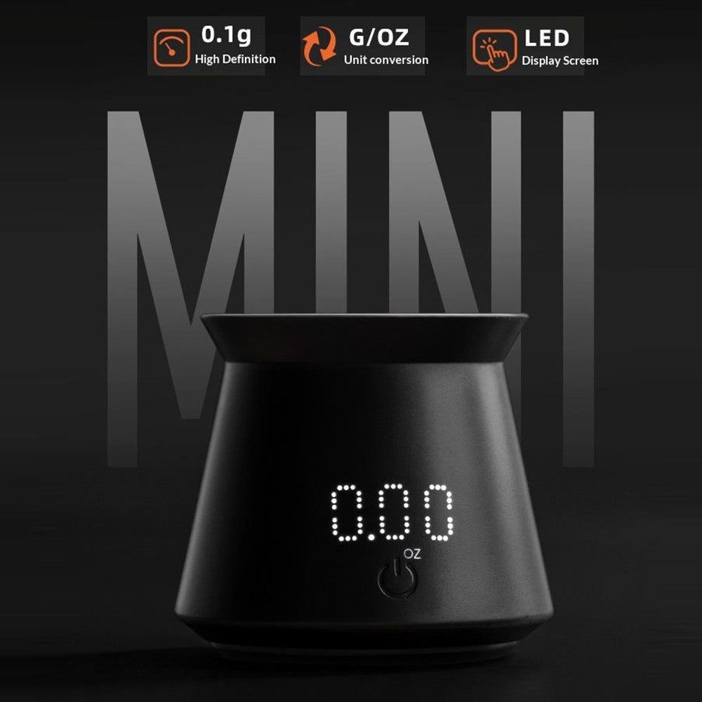 Mini Espresso Measuring Cup Scale 0.1g High Precision Type-C Rechargeable IPX4 Waterproof Electronic Scale