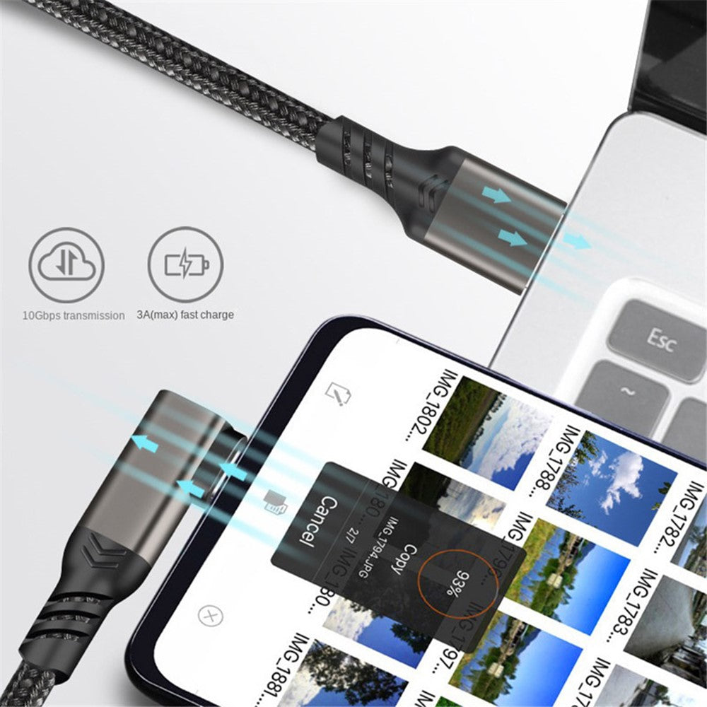 For Oculus Quest 1 / 2 2m USB-A to USB-C VR Headset Link Cable USB3.2 Gen2 3A Fast Charging 10Gbps Data Cord