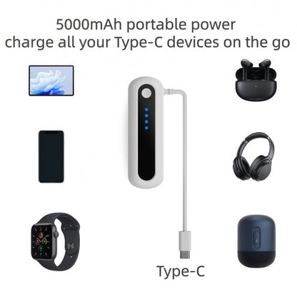 5000mAh Battery Pack for PICO 4 Ultra / Meta Quest 3S / Quest 2 / Quest 3 VR Headset Power Bank Portable Charger
