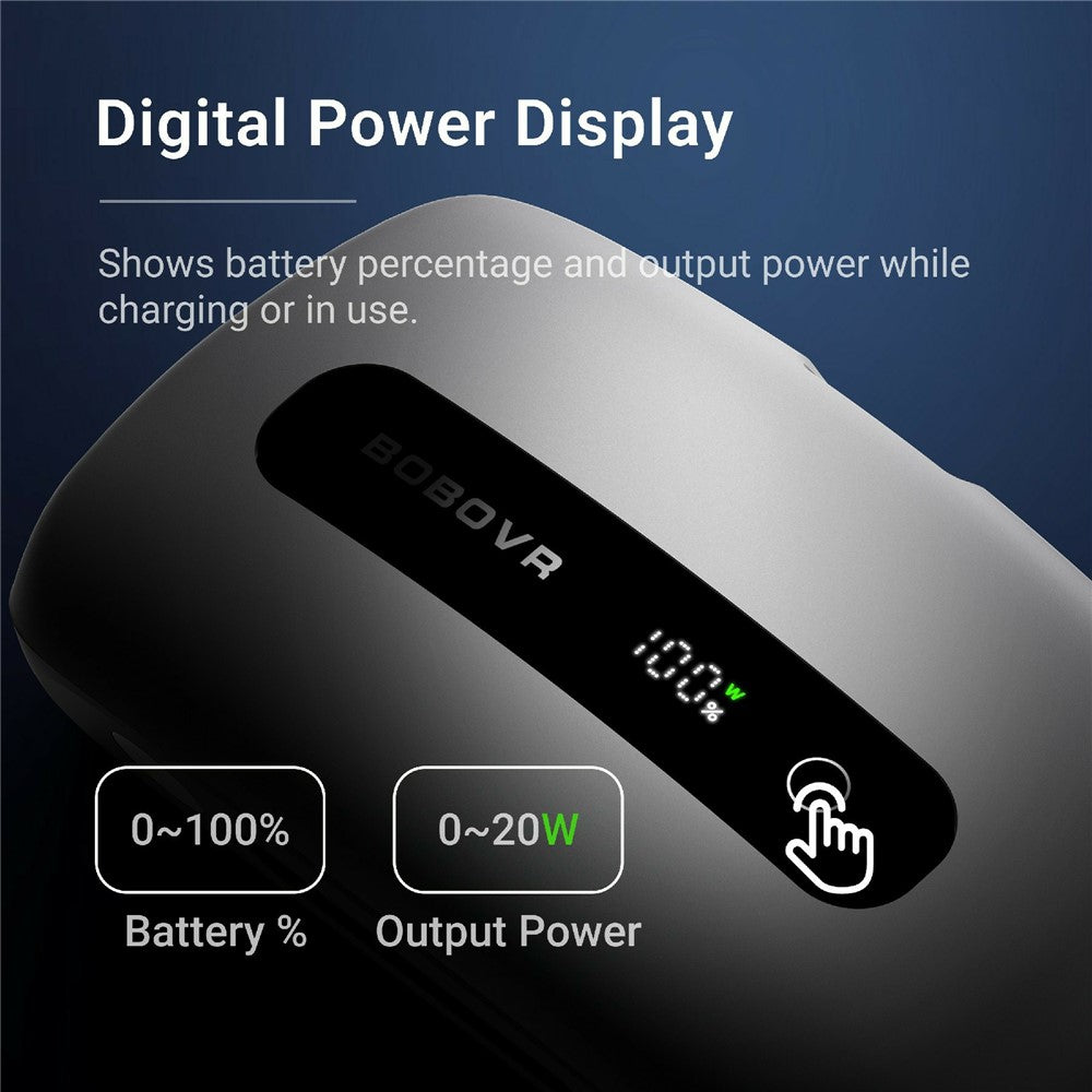 BOBOVR BM60-1 6500mAh Magnetic Hot-Swap Battery Kit with Charging Dock for BOBOVR M3 Pro+  /  M3