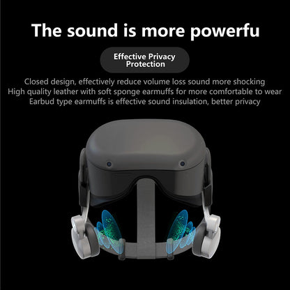 FIIT VR B2 VR Noise Reduction Adjustable Ear Muff Replacement Parts for Oculus Quest 2