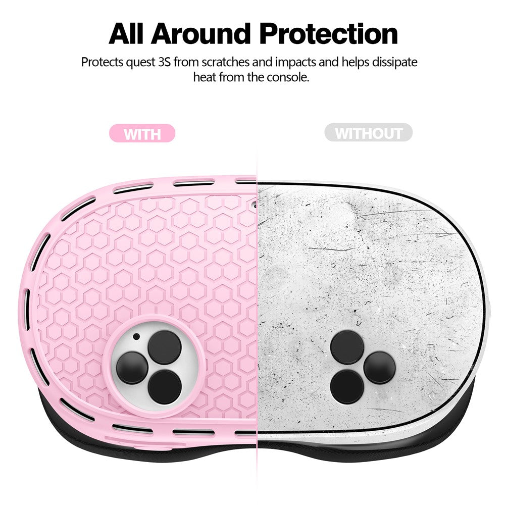 For Meta Quest 3S Protective Case VR Headset Silicone Cover