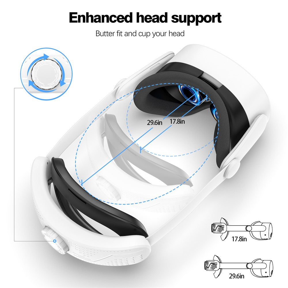 Head Strap for Meta Quest 3S Adjustable Headband VR Headset Accessories