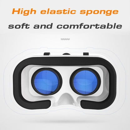 G05A Portable VR Headset Universal Virtual Reality Glasses VR Goggles for 3D Games HD Movies Compatible with 4.7"-6.5'' Mobile Phones (B01 RC Handle Version)