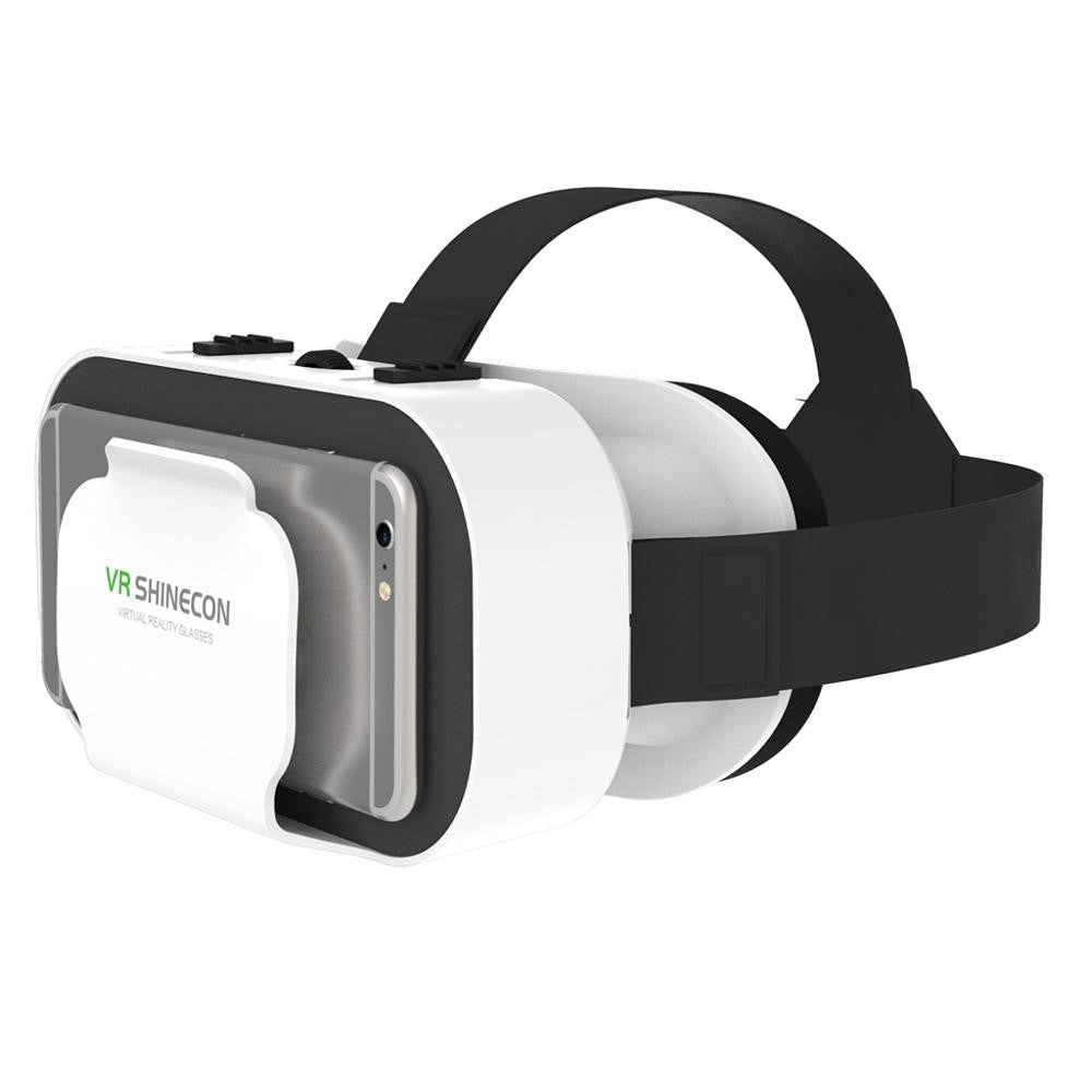 G05A VR Goggles Universal VR Headset Portable Virtual Reality Glasses for 3D Games HD Movies Compatible with 4.7"-6.5'' Mobile Phones (051 Remote Control Version)
