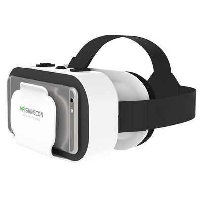 G05A VR Goggles Universal VR Headset Portable Virtual Reality Glasses for 3D Games HD Movies Compatible with 4.7"-6.5'' Mobile Phones (051 Remote Control Version)