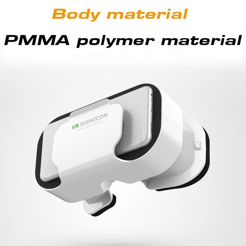 G05A VR Goggles Universal VR Headset Portable Virtual Reality Glasses for 3D Games HD Movies Compatible with 4.7"-6.5'' Mobile Phones (051 Remote Control Version)
