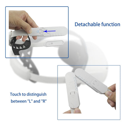 Elite Strap Adjustable Head Strap Pressure Reduce Replacement Headband VR Accessories for Oculus Quest 2