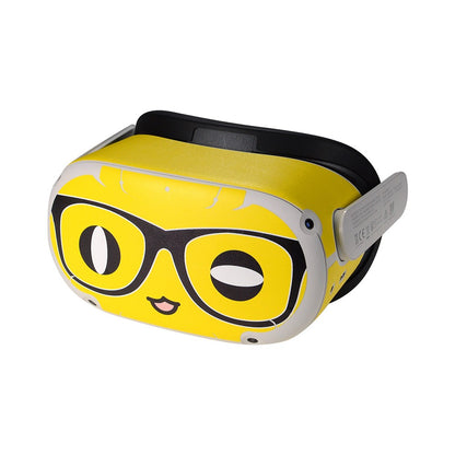 QISYKER For Oculus Quest 2 VR Glasses Cartoon PVC Protective Decals Decoration Sticker