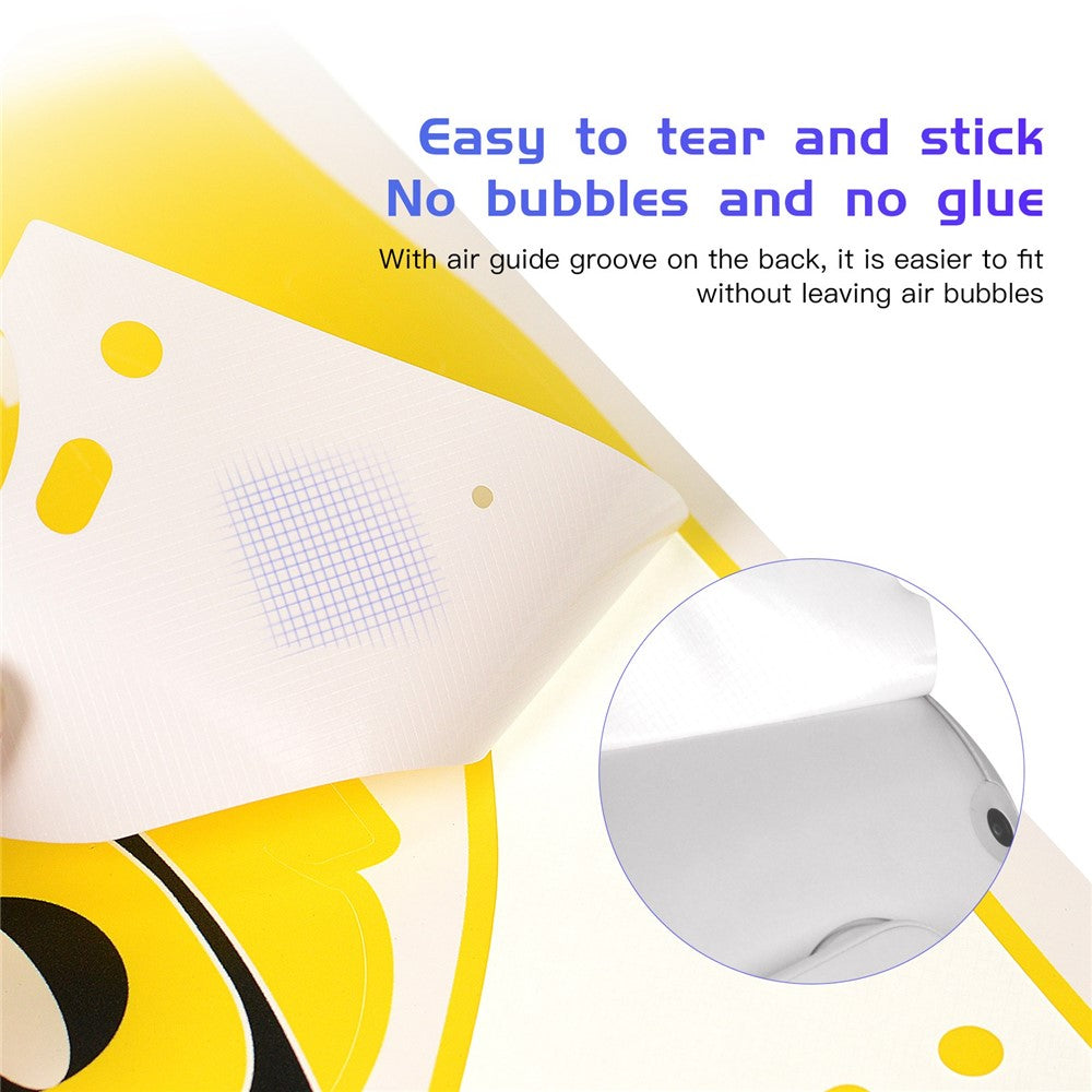 QISYKER For Oculus Quest 2 VR Glasses Cartoon PVC Protective Decals Decoration Sticker