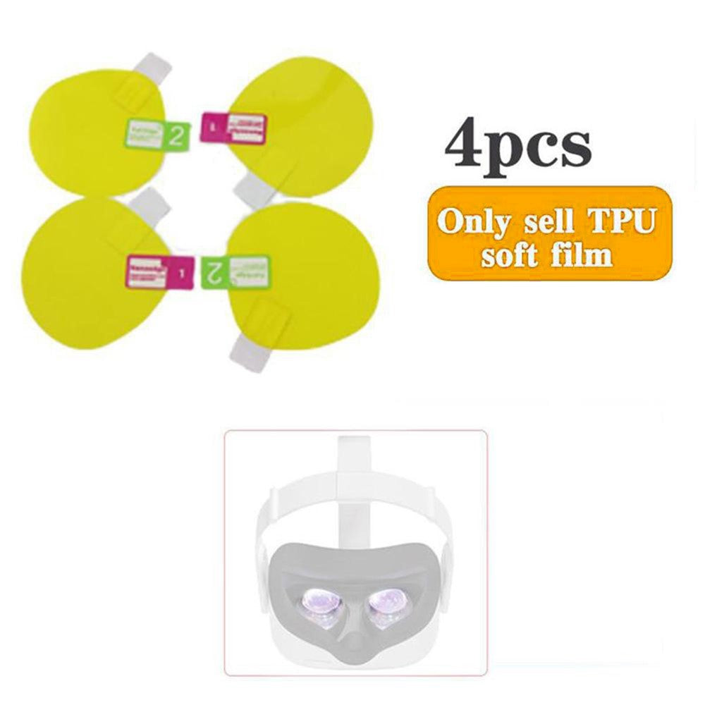 4Pcs Screen Protectors for Oculus Quest 2 VR Headset Anti-Scratch Soft TPU Lens Protector Cover Film