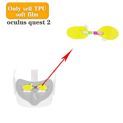 4Pcs Screen Protectors for Oculus Quest 2 VR Headset Anti-Scratch Soft TPU Lens Protector Cover Film