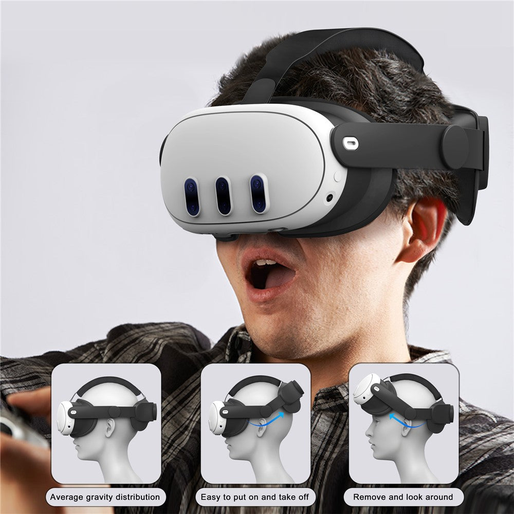 Adjustable Replacement Head Strap for Meta Quest 3 Head-Mounted Smart VR Headset Accessories