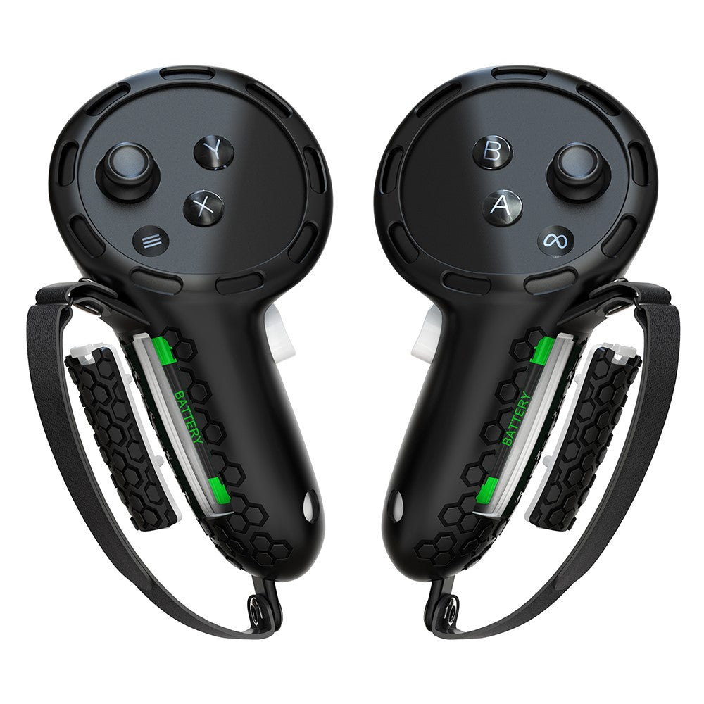 1 Pair For Meta Quest 3 / 3S Handle Controller Cover VR Hand Grip Case Easy to Replace Battery