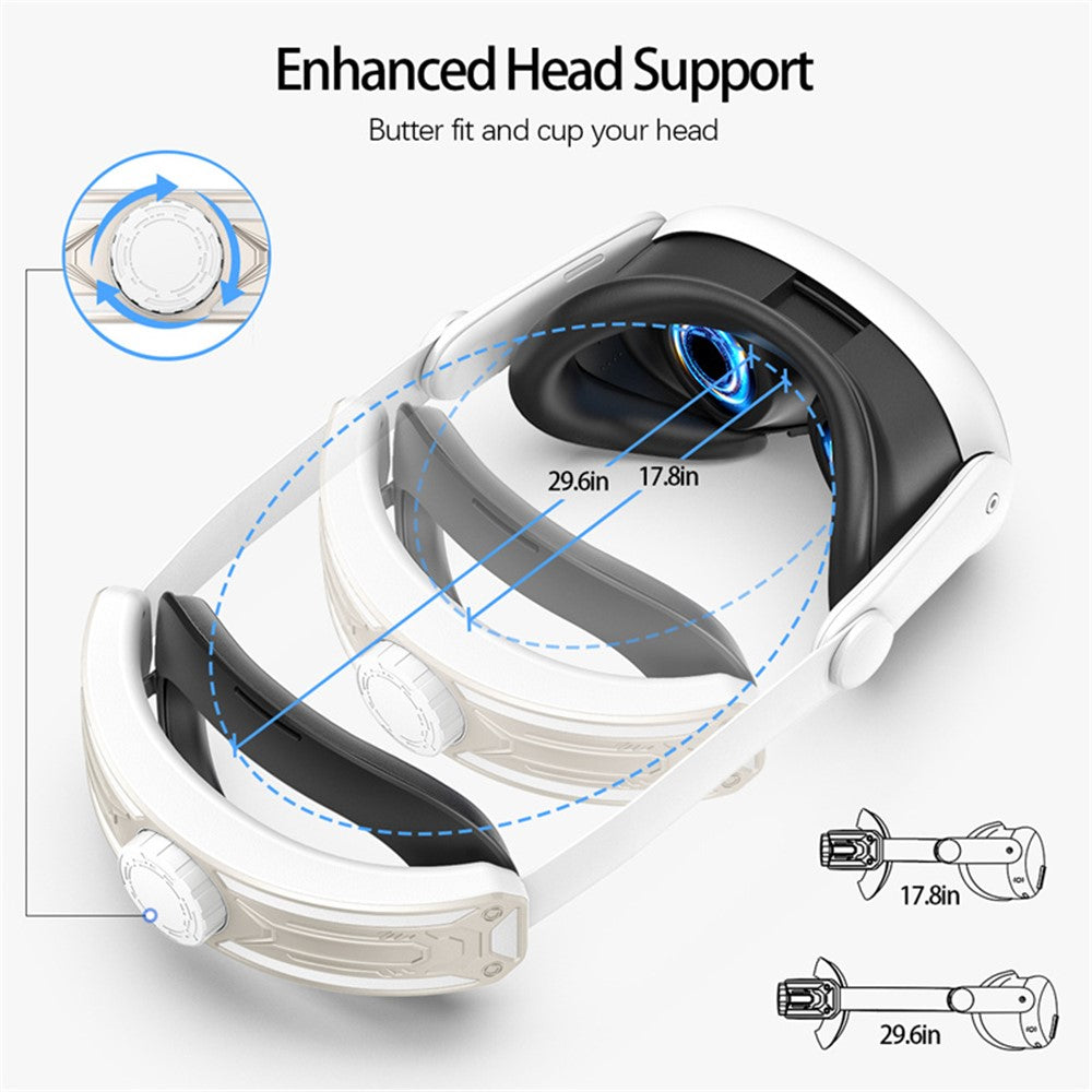 For Meta Quest 3 Replacement Headband with Adjustable Knob VR Headset Accessories
