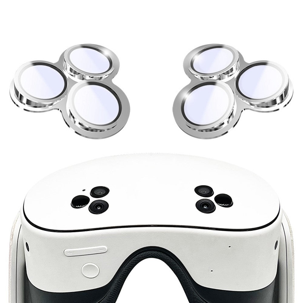 1 Pair For Meta Quest 3S Lens Protector Tempered Glass Alloy Anti-Explosion VR Headset Lens Film