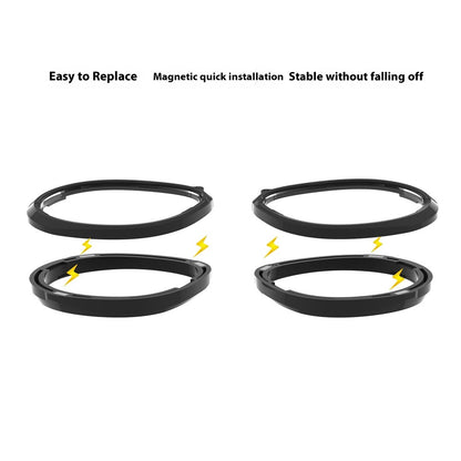 1 Pair For Meta Quest 3S VR Glasses Myopia Lens Magnetic PC Frame Resin Lens, -0.00 D to -4.00 D Myopia