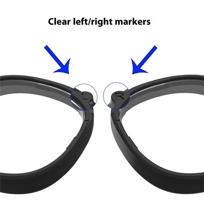 1 Pair For Meta Quest 3S VR Glasses Myopia Lens Magnetic PC Frame Resin Lens, -0.00 D to -4.00 D Myopia