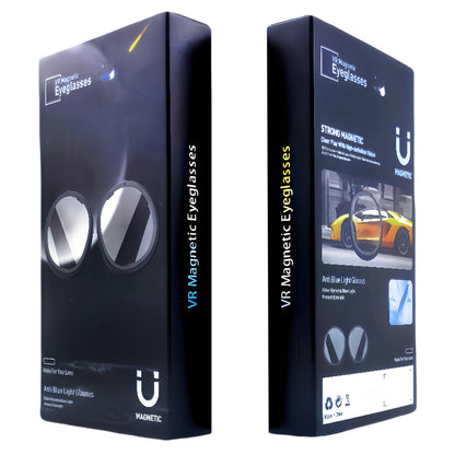 1 Pair For Meta Quest 3S VR Glasses Myopia Lens Magnetic PC Frame Resin Lens, -0.00 D to -4.00 D Myopia