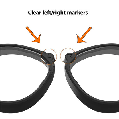 1 Pair For Meta Quest 3S VR Glasses Myopia Lens Magnetic PC Frame Resin Lens, -4.25 D to -6.00 D Myopia