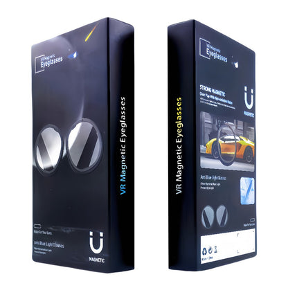 1 Pair For Meta Quest 3S VR Glasses Myopia Lens Magnetic PC Frame Resin Lens, -4.25 D to -6.00 D Myopia