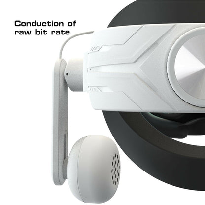 Wired Earphones for Meta Quest 2 / 3 VR Headset Accessories 3.5mm Headphone with Stretchable Clip