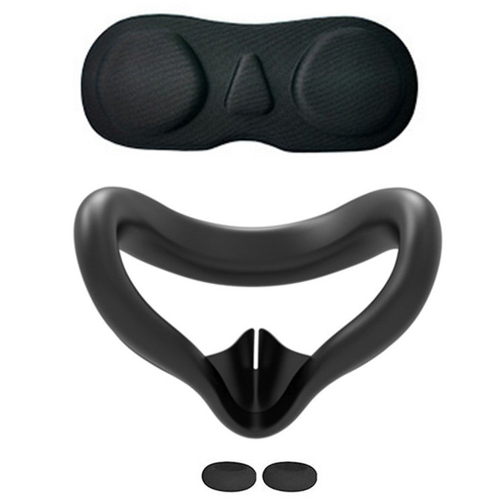 For Meta Quest 3S VR Headset Silicone Visor and Lens Protection Cover Set
