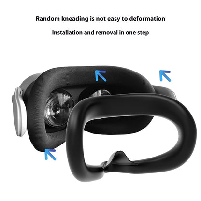 For Meta Quest 3S VR Headset Silicone Visor and Lens Protection Cover Set