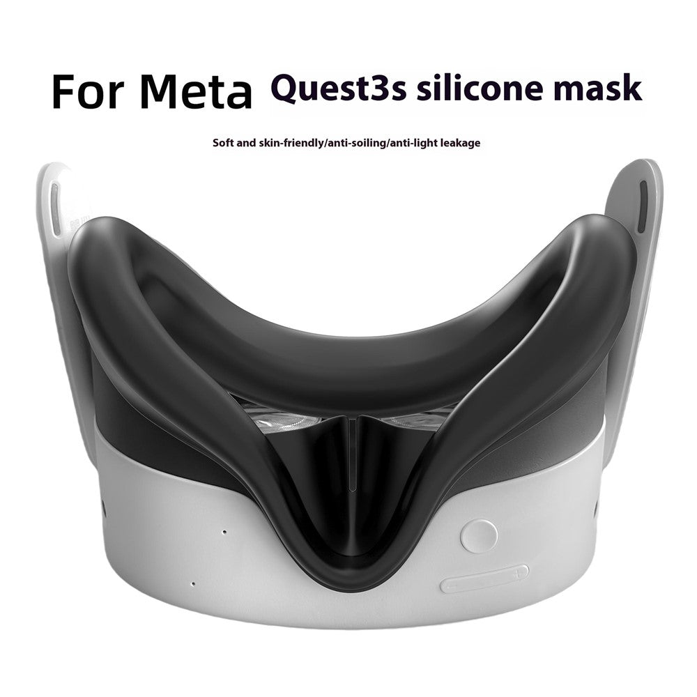 For Meta Quest 3S VR Headset Silicone Visor and Lens Protection Cover Set