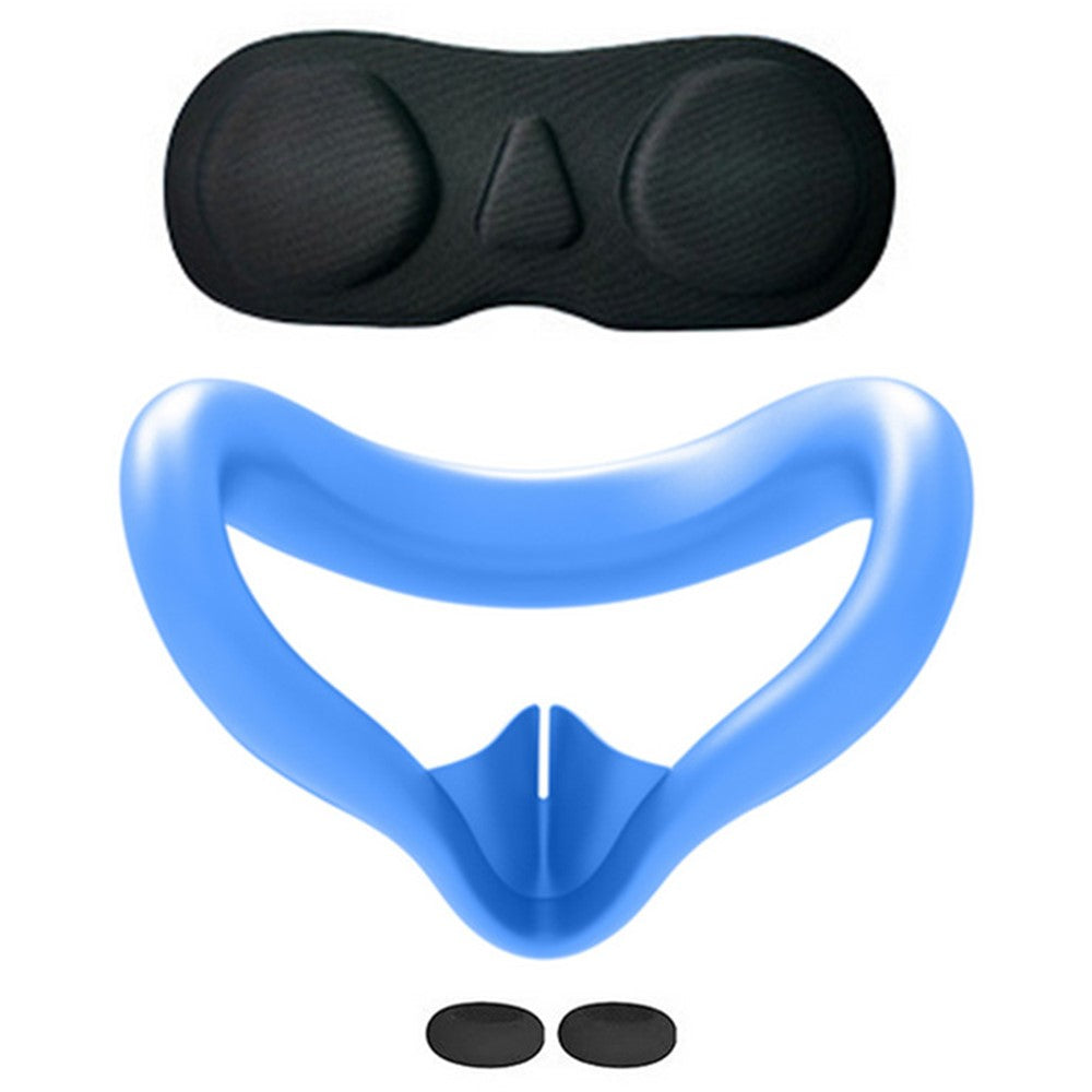 For Meta Quest 3S VR Headset Silicone Visor and Lens Protection Cover Set