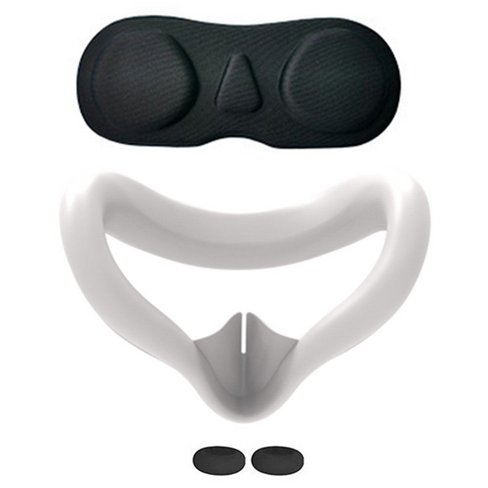 For Meta Quest 3S VR Headset Silicone Visor and Lens Protection Cover Set