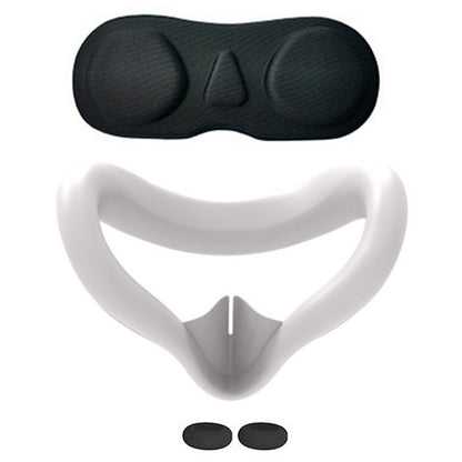 For Meta Quest 3S VR Headset Silicone Visor and Lens Protection Cover Set