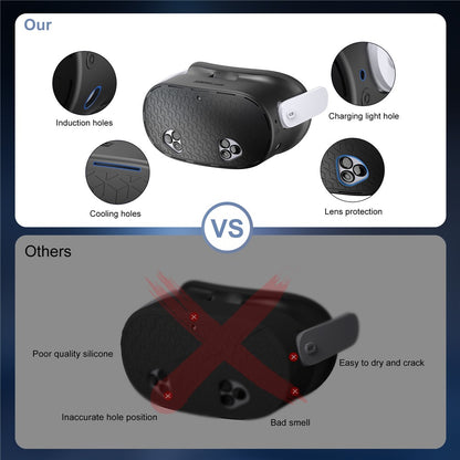 STARTRC GAMES For Meta Quest 3S VR Headset Silicone Cover Anti-Scratch Protective Case