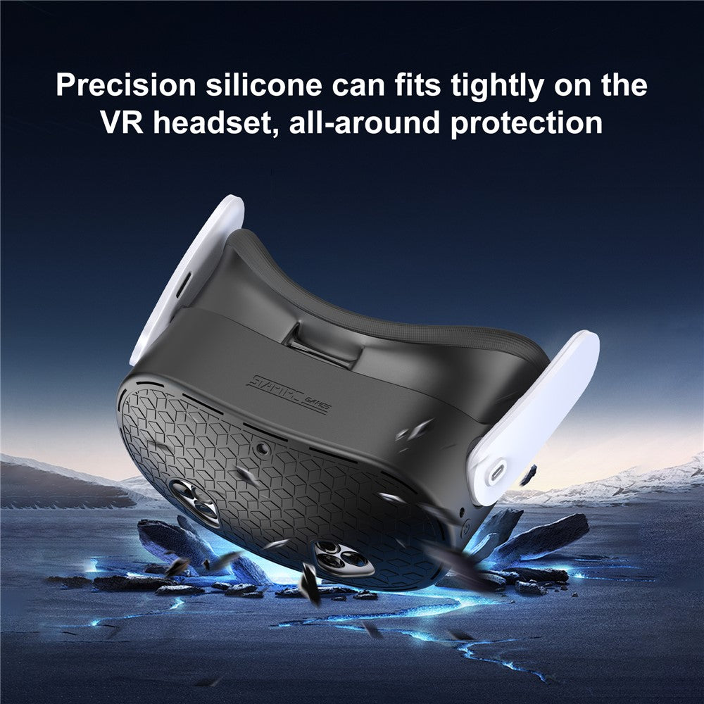 STARTRC GAMES For Meta Quest 3S VR Headset Silicone Cover Anti-Scratch Protective Case