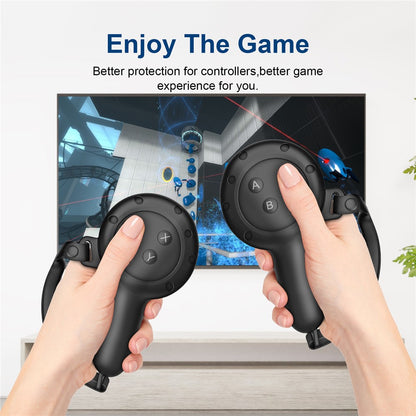 For Meta Quest 3S / 3 Controller Grips Silicone Cover with Straps and Lens Protector