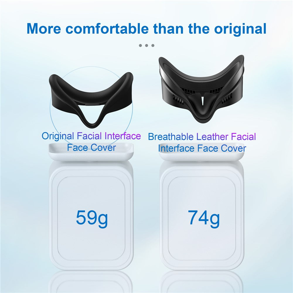 STARTRC GAMES For Meta Quest 3S VR Face Mask Leather  /  Lycra Foam Pad Breathable Face Cover