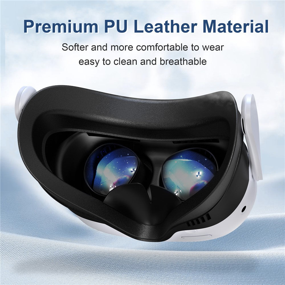 STARTRC GAMES For Meta Quest 3S VR Face Mask Magnetic Cooling Fan Leather  /  Lycra Foam Pad Breathable Face Cover