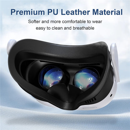 STARTRC GAMES For Meta Quest 3S VR Face Mask Magnetic Cooling Fan Leather  /  Lycra Foam Pad Breathable Face Cover
