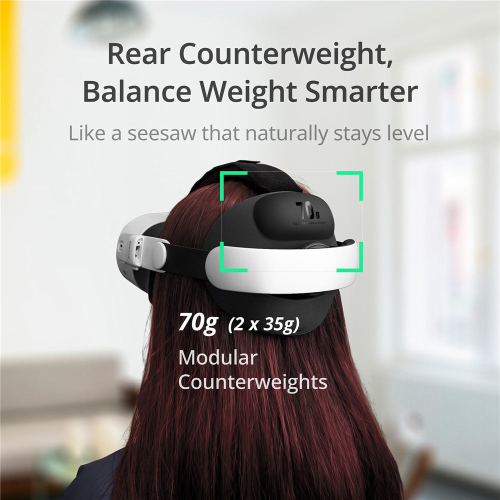 BOBOVR E3 For Meta Quest 3S / Quest 3 VR Headset Head Strap Ergonomic Replacement Headband