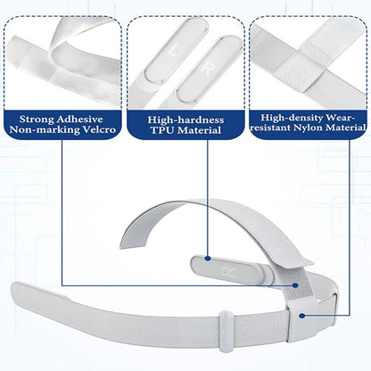 For Meta Quest 2 Head Strap Adjustable Replacement Headband (Key Caps Not Included)