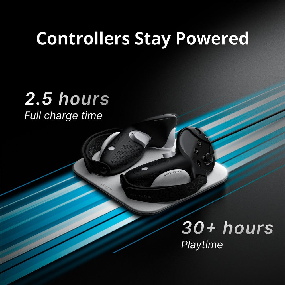BOBOVR CD3 For Meta Quest 3 / Meta Quest 3S VR Grip Controller Charging Dock