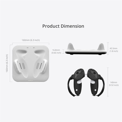BOBOVR CD3 For Meta Quest 3 / Meta Quest 3S VR Grip Controller Charging Dock